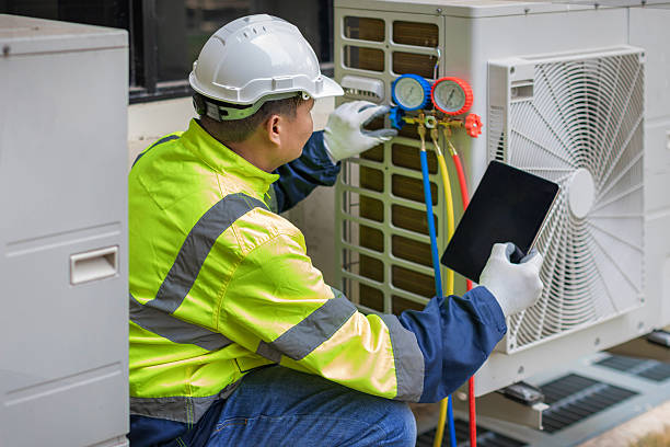 Professional Ac Installation technician working in Billings, NY